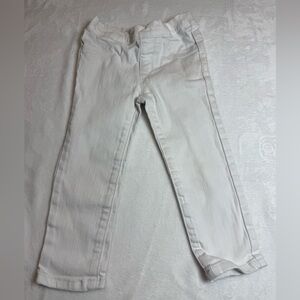 Crazy8 White Toddler Elastic Waistband Jeans